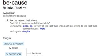 The Word of the Year Is Because Because
